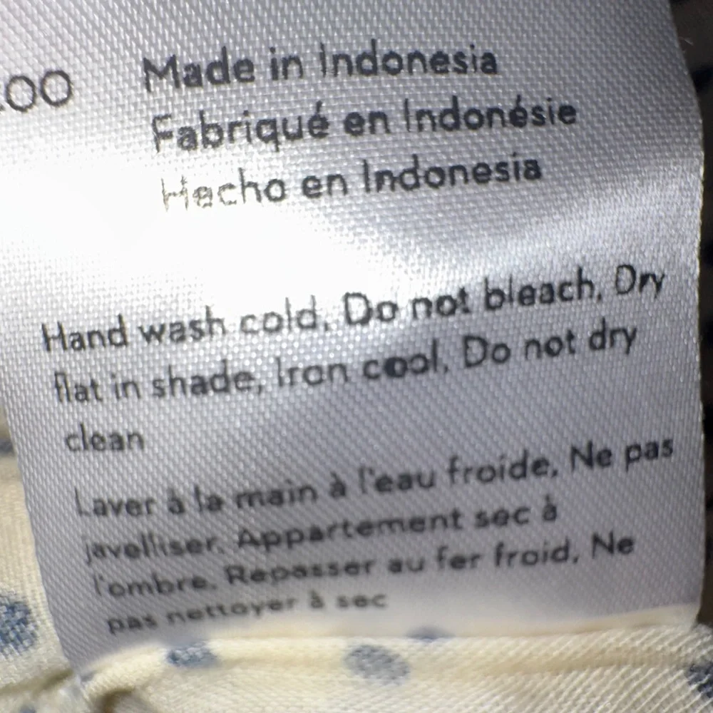 Coolchange Ivory mini dress with black‎ polka dots size small